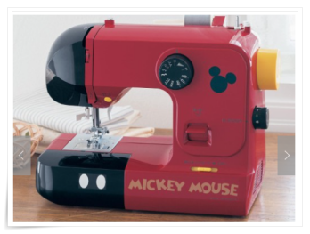 ミッキーマウスデザインの電子ミシン